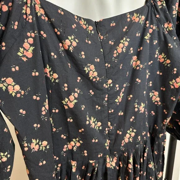 Christy Dawn - The Peyton Dress - Color Mums Ditsy Black - Size L - Picture 11 of 13